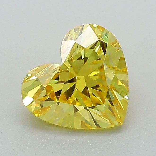 1.03 CT Fancy Vivid Yellow HEART