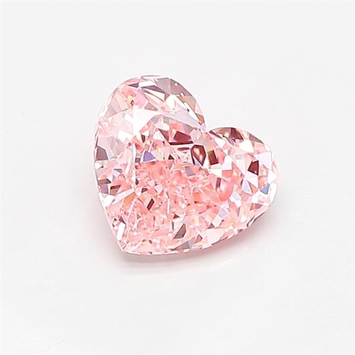 1.08 CT Fancy Intense Pink HEART