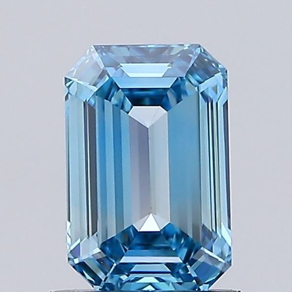 0.9 CT Fancy Vivid Blue EMERALD