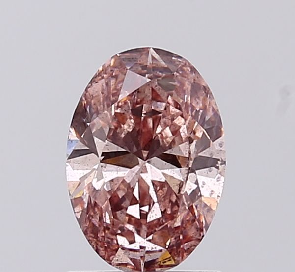 1.0 CT Fancy Vivid Brownish Pink OVAL