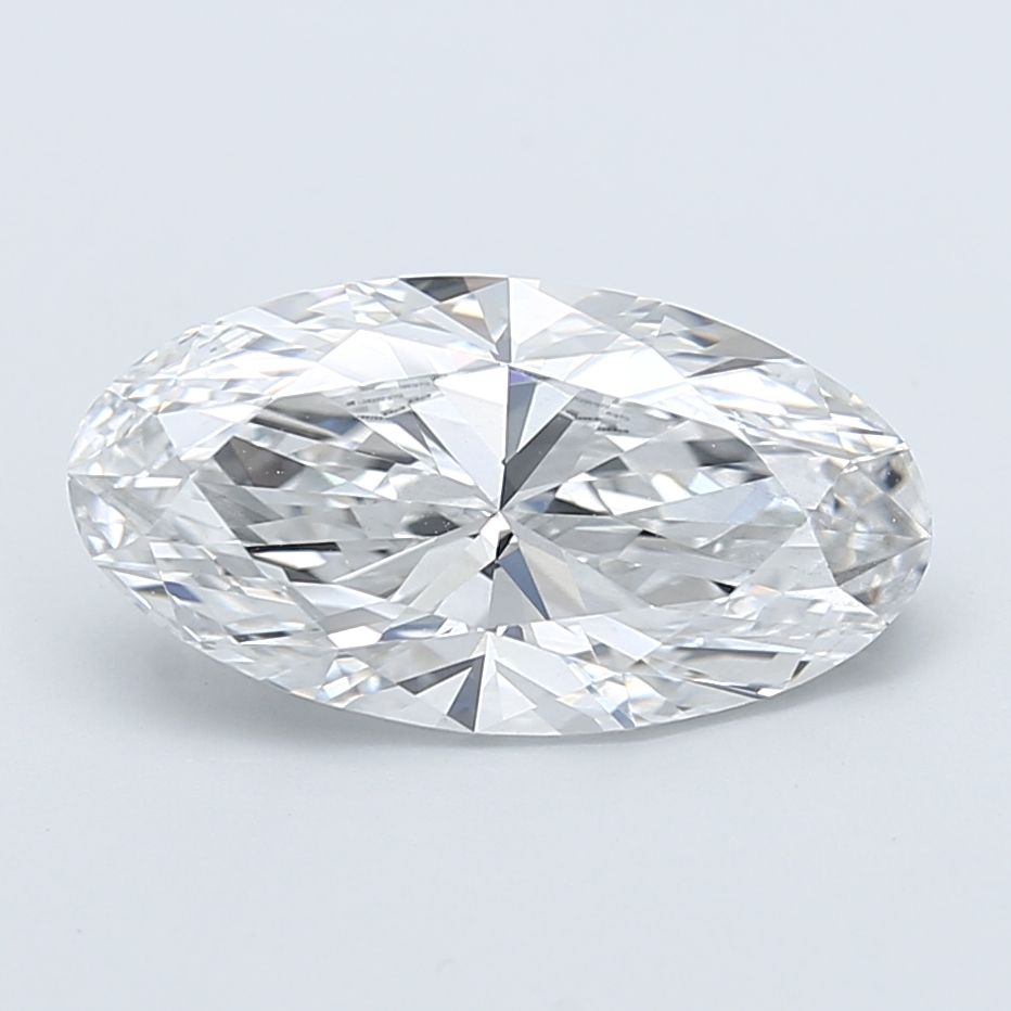5.23 ct. oval Lab Grown Diamond front image