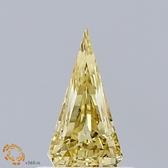 0.49 CT Fancy Yellow TRIANGULAR