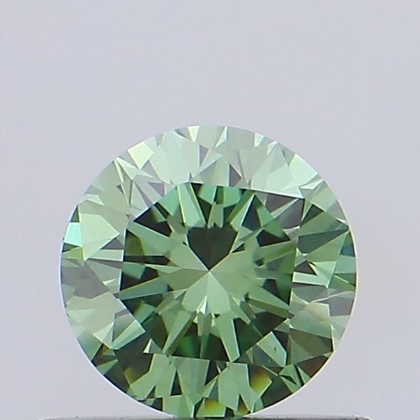 0.55 CT Fancy Vivid Green ROUND