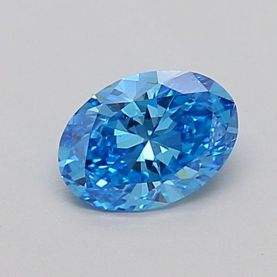 0.5 CT Fancy Vivid Blue OVAL