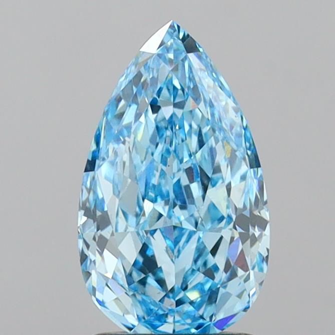 2.0 CT Fancy Vivid Blue PEAR