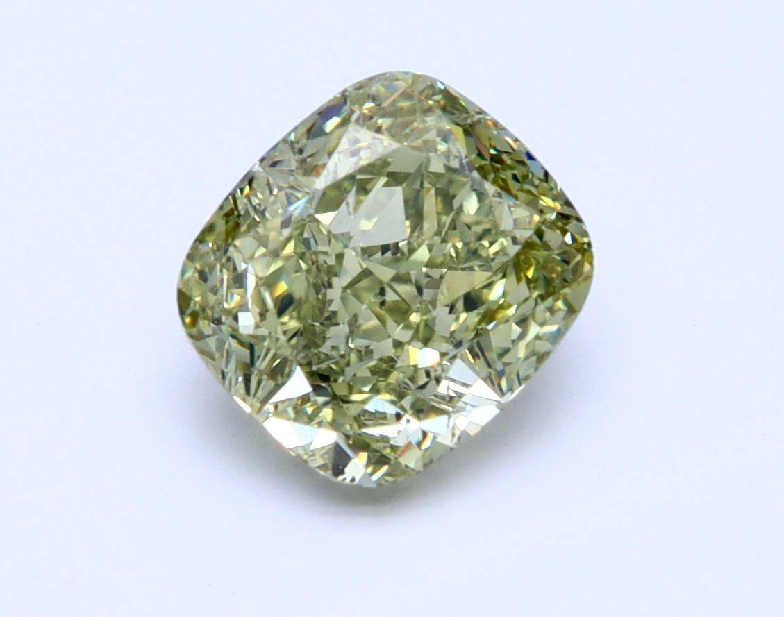 Diament 1.59 ct Fancy Grayish Greenish Yellow/SI1