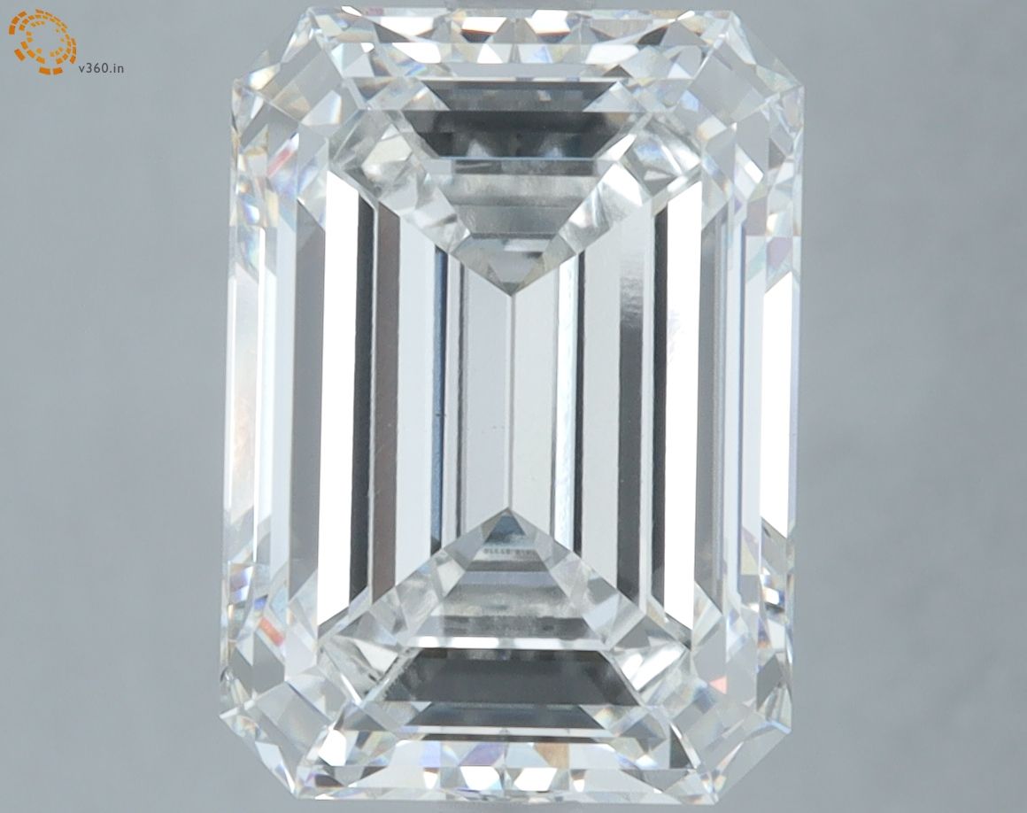 6.07 ct. emerald Lab Grown Diamond front image