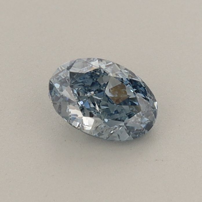0.41 CT Fancy Vivid Blue OVAL
