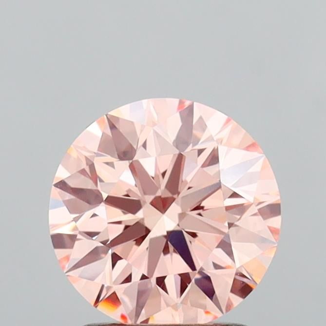 1.73 CT Fancy Intense Orangey Pink ROUND