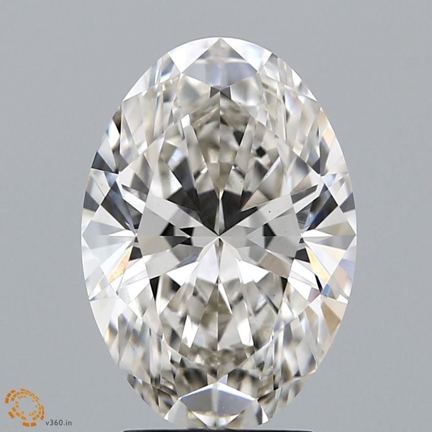 3.08 ct. oval Lab Grown Diamond front image
