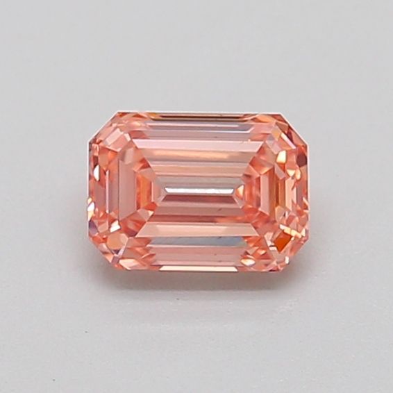0.51 CT Fancy Intense Orangey Pink EMERALD