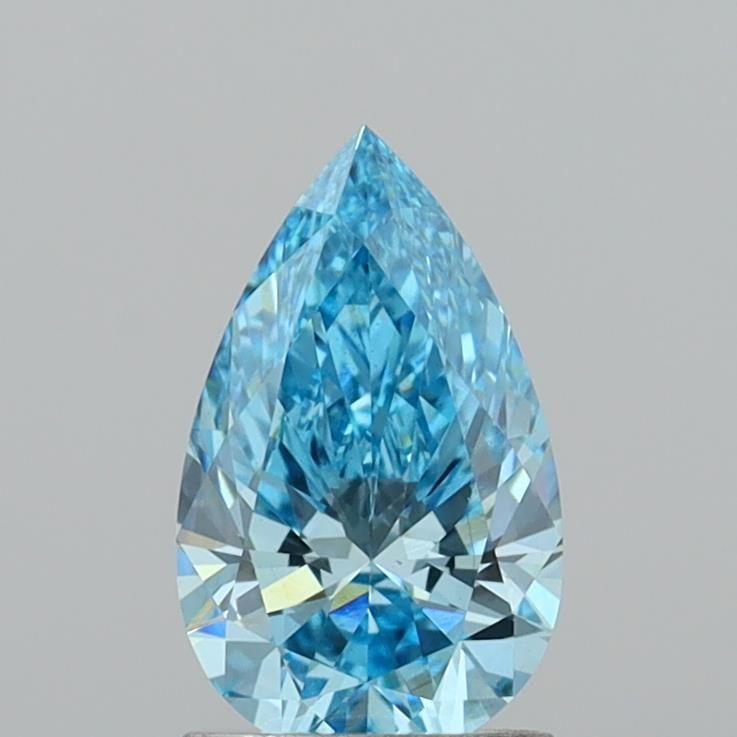 1.36 CT Fancy Vivid Blue PEAR