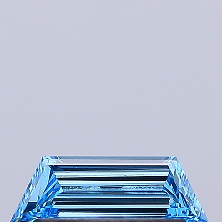0.29 CT Fancy Vivid Blue TRAPEZOID