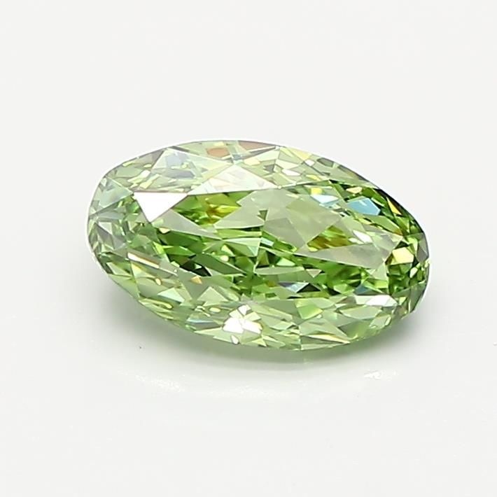 1.04 CT Fancy Vivid Green OVAL