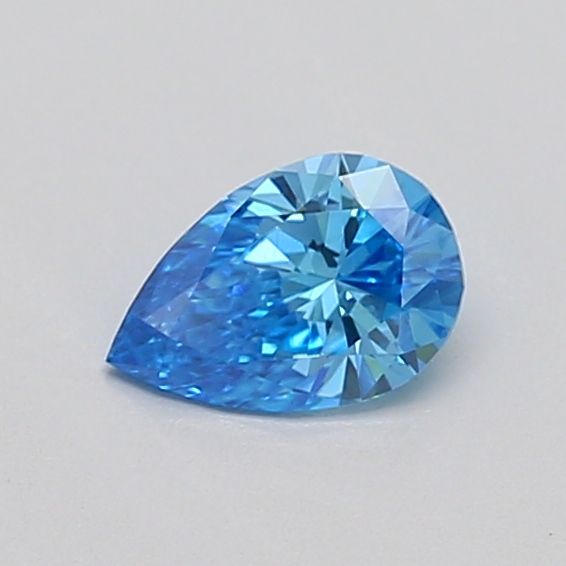 0.34 CT Fancy Vivid Blue PEAR