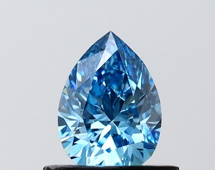 0.68 CT Fancy Vivid Blue PEAR