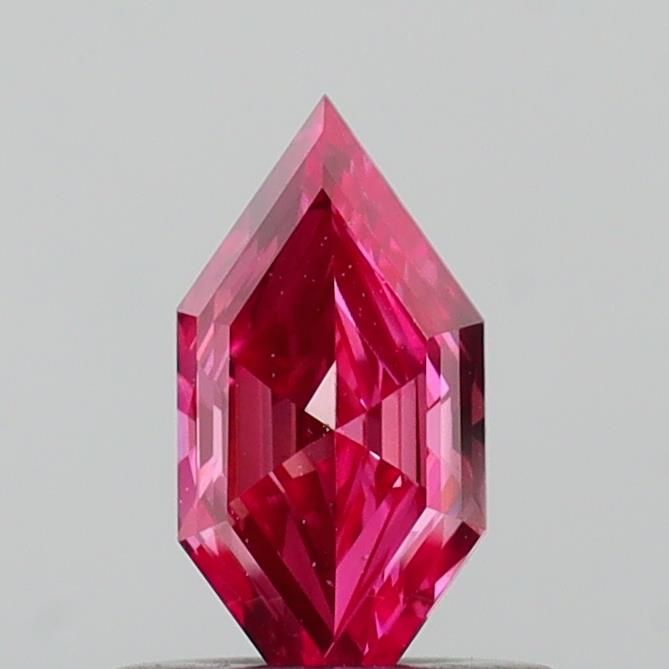 0.42 CT Fancy Vivid Pink HEXAGONAL