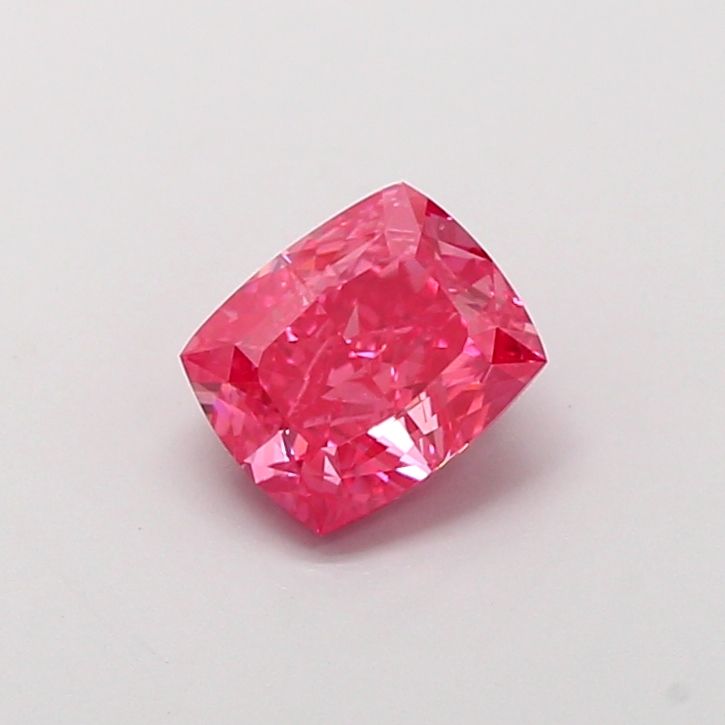 1.51 CT Fancy Vivid Pink CUSHION MODIFIED