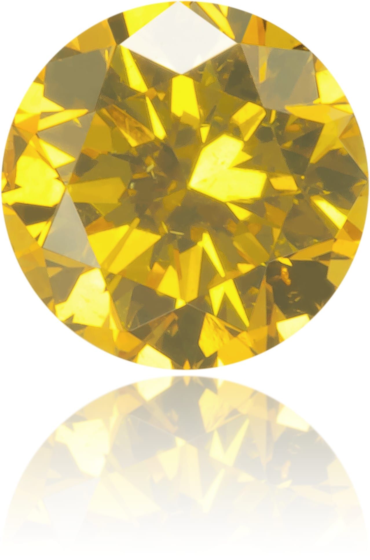 Diament 0.28 ct Fancy Vivid Orangey Yellow/SI2