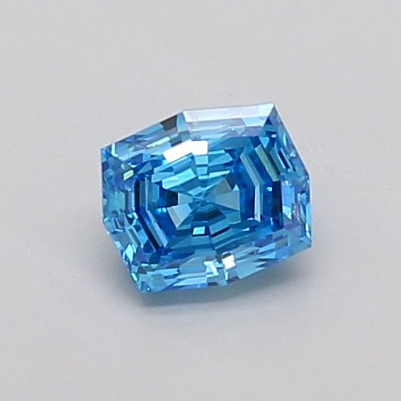 0.47 CT Fancy Vivid Blue OCTAGONAL