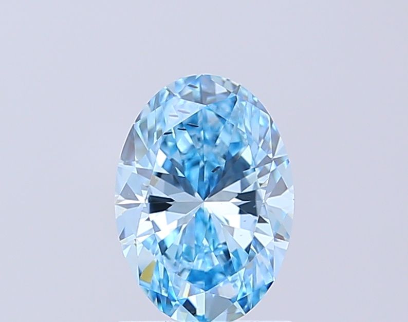 1.5 CT Fancy Vivid Blue OVAL