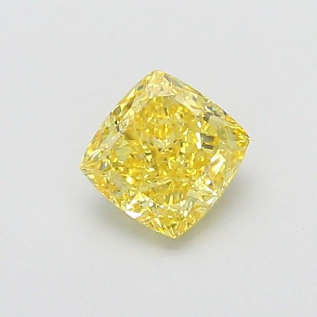 1.08 CT Fancy Intense Yellow CUSHION MODIFIED