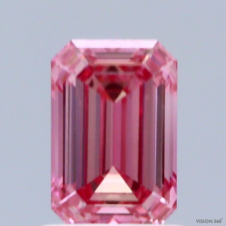 1.06 CT Fancy Vivid Pink EMERALD