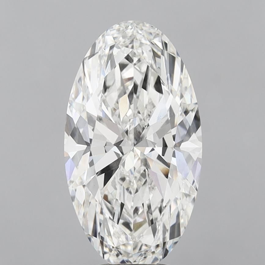 6.09 ct. oval Lab Grown Diamond front image