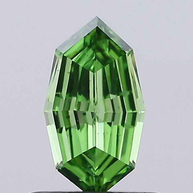 0.43 CT Fancy Vivid Green OCTAGONAL