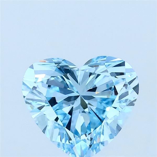 1.01 CT Fancy Vivid Blue HEART