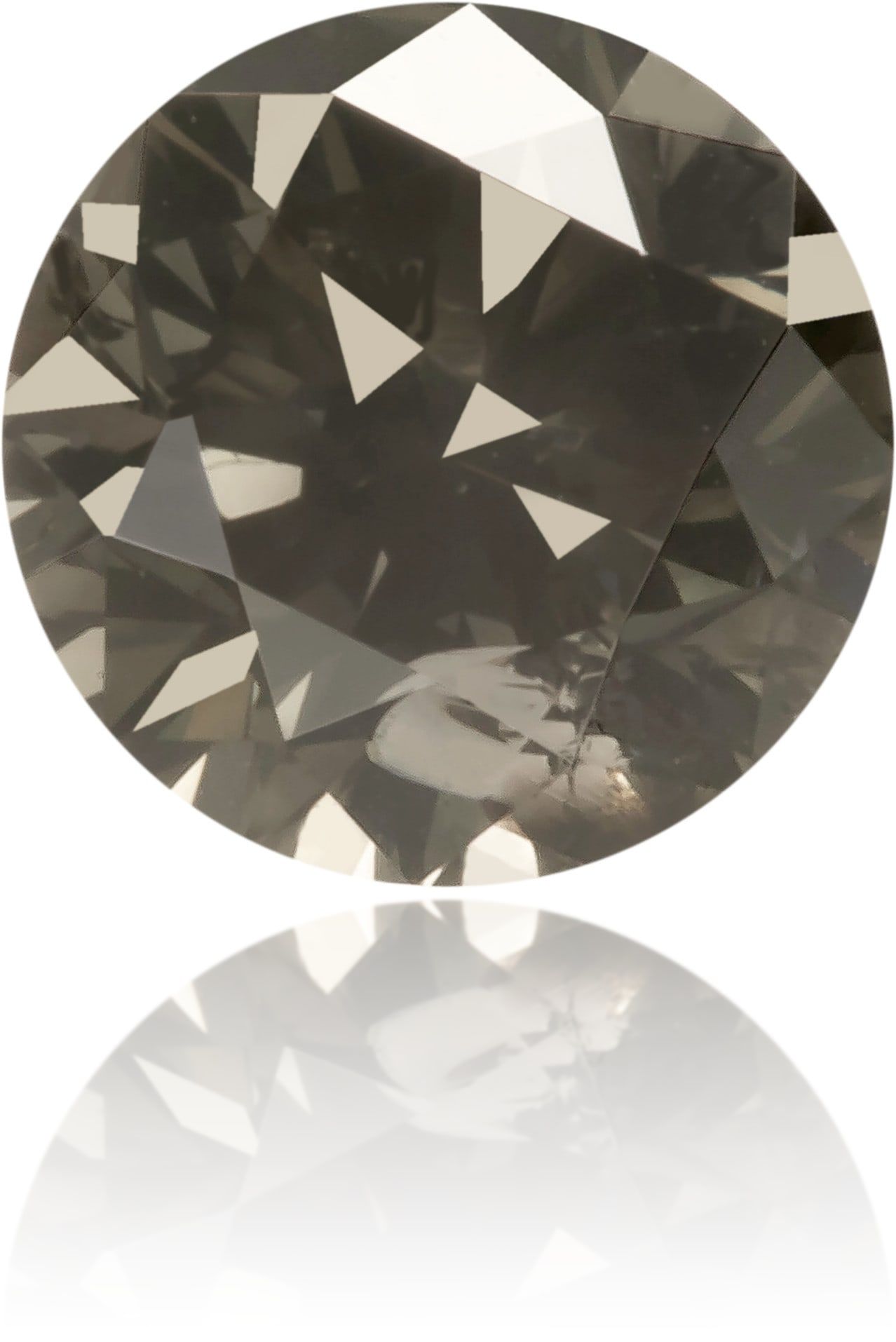 Diament 0.44 ct Fancy Dark Gray/I2