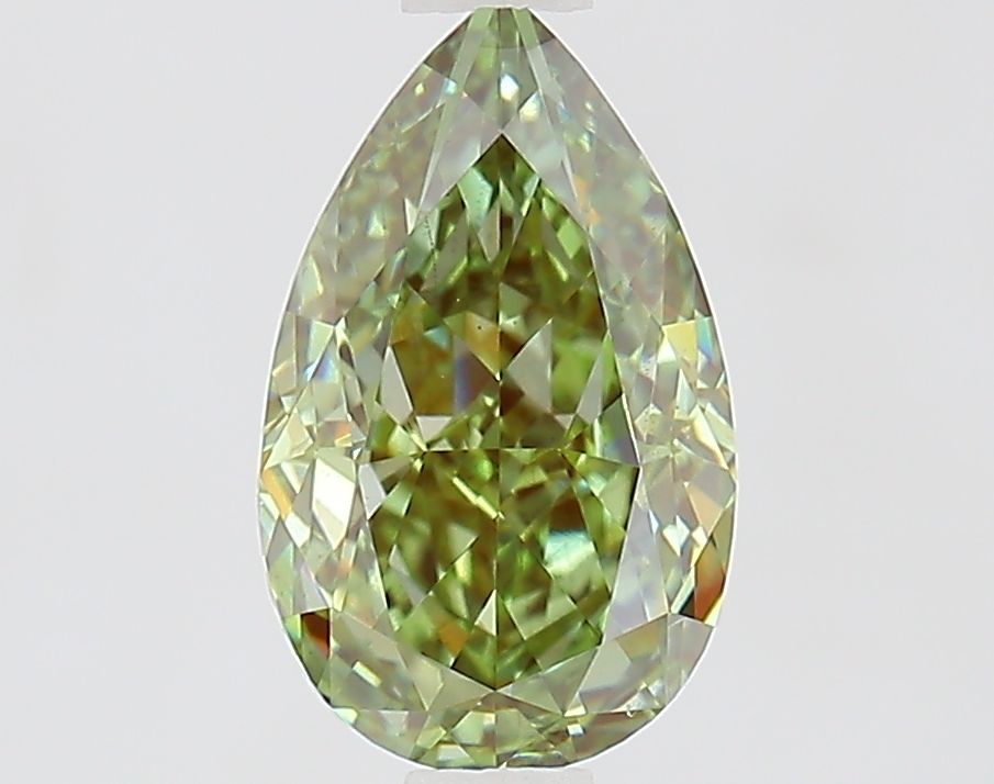 1.52 CT Fancy Vivid Green PEAR