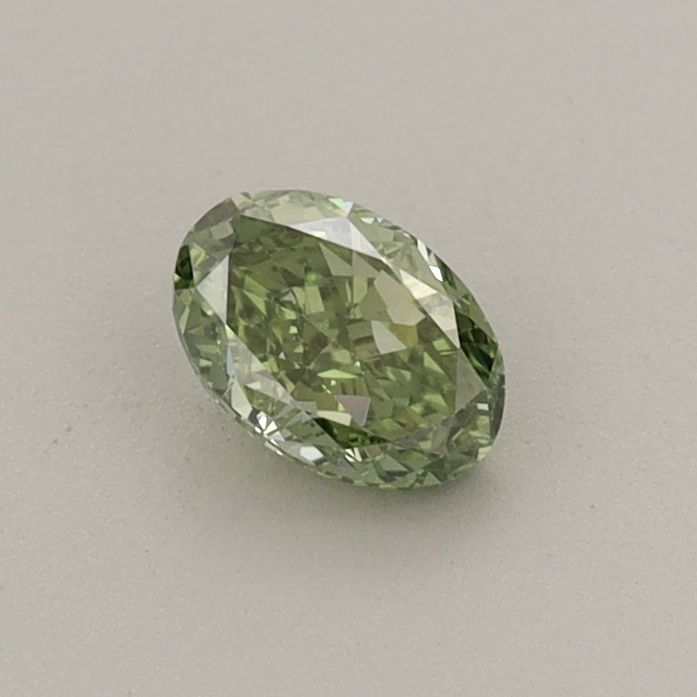 0.36 CT Fancy Vivid Green OVAL