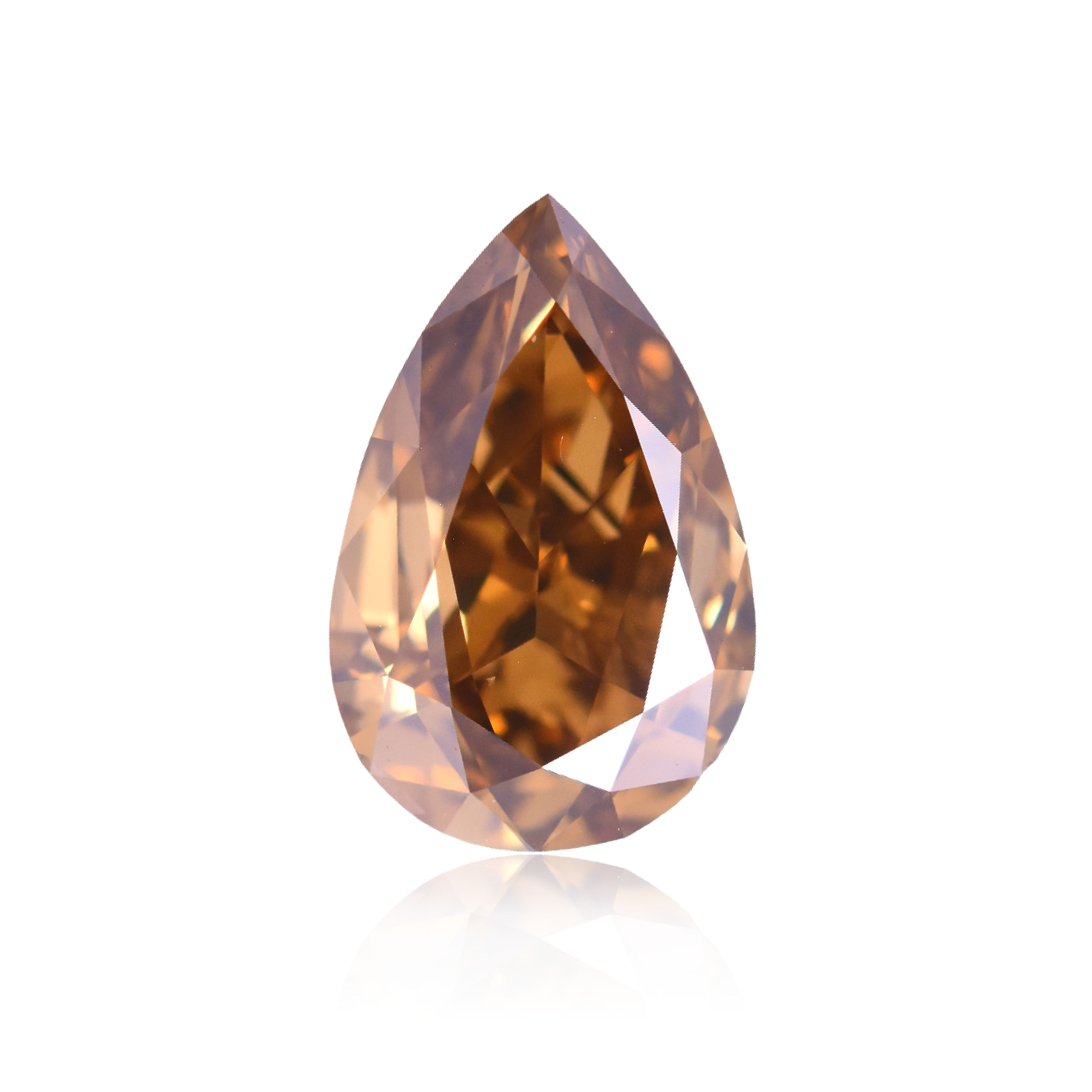 Diament 2.5 ct Fancy Dark Yellow Brown/SI1