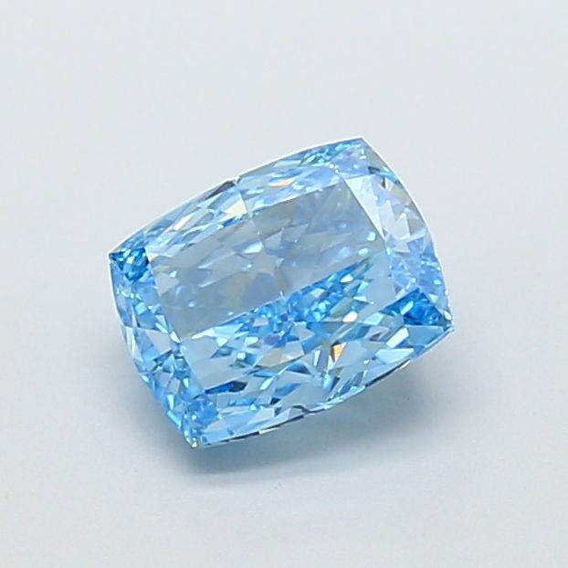 2.02 CT Fancy Vivid Blue CUSHION MODIFIED
