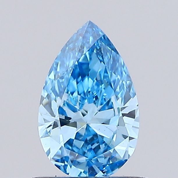 0.59 CT Fancy Vivid Blue PEAR