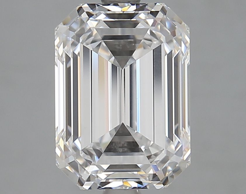 Diamant Émeraude 4.02 ct - Couleur D - Pureté VVS2