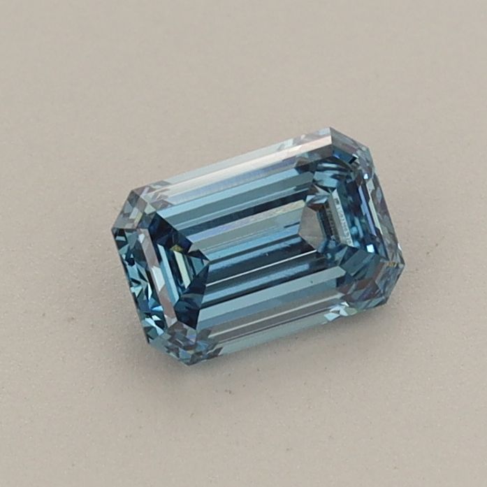 0.46 CT Fancy Vivid Blue EMERALD