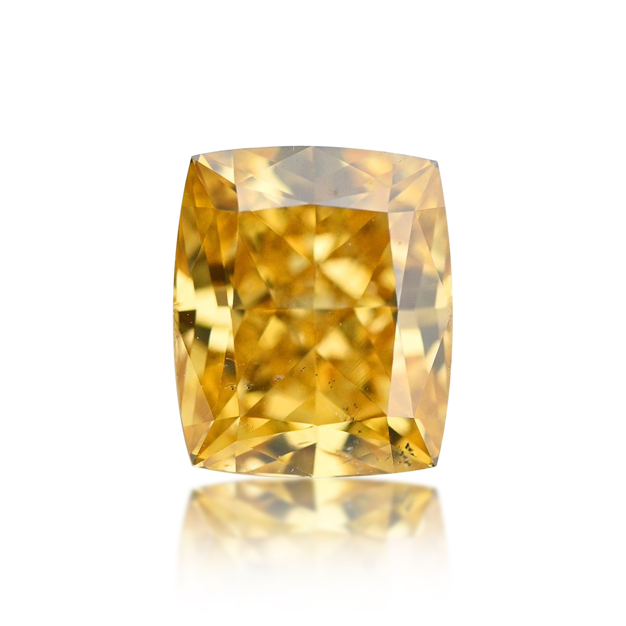 Diament 0.67 ct Fancy Vivid Orange Yellow/SI2