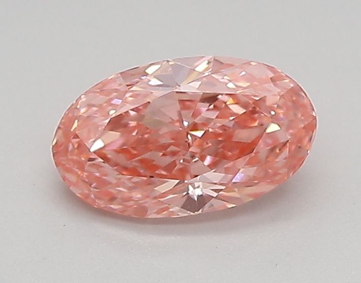 0.66 CT Fancy Vivid Pink OVAL