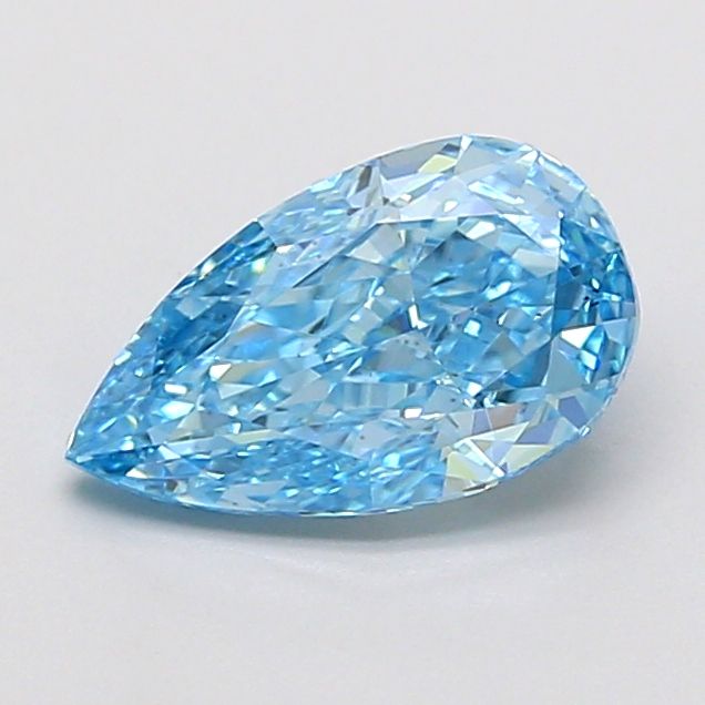 1.09 CT Fancy Vivid Blue PEAR