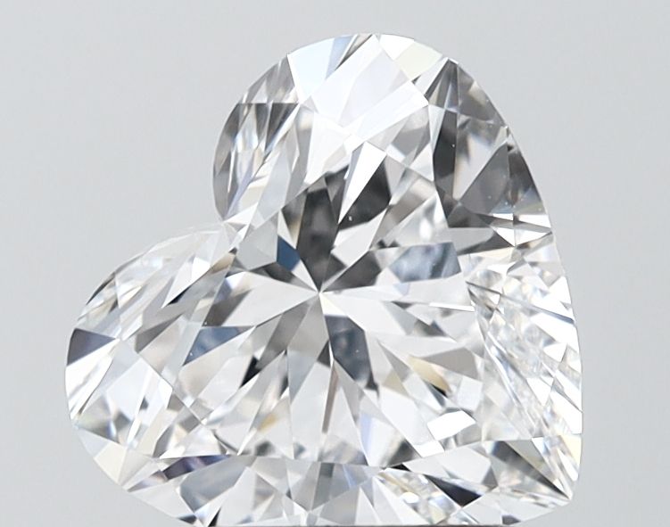 2.06 carat d IF EX Cut IGI heart diamond