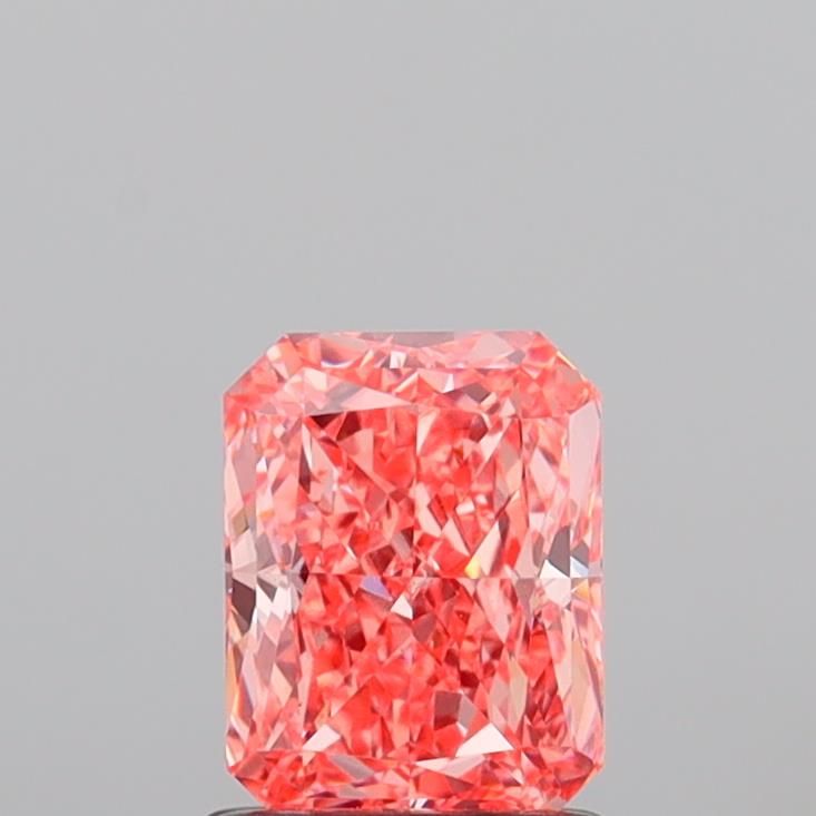 1.38 CT Fancy Vivid Orangey Pink RADIANT