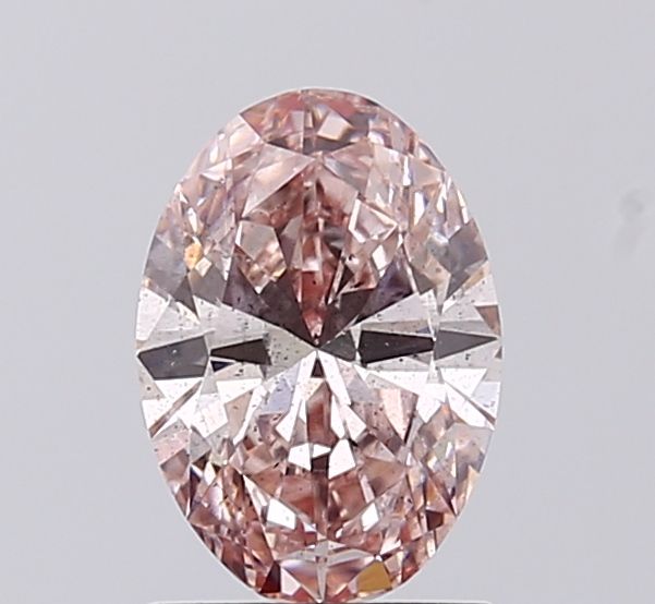 1.0 CT Fancy Intense Brownish Pink OVAL