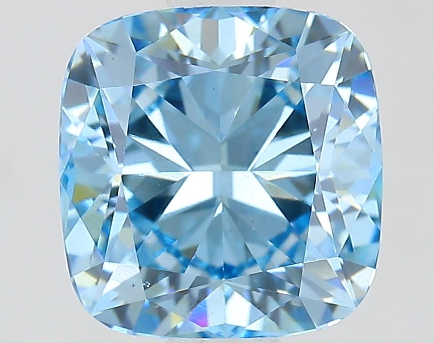 1.51 CT Fancy Vivid Blue CUSHION MODIFIED