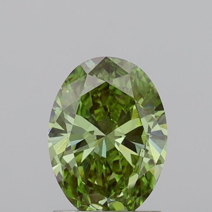1.39 CT Fancy Vivid Green OVAL