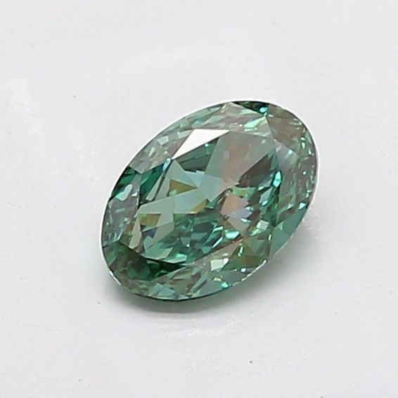 1.09 CT Fancy Vivid Green OVAL