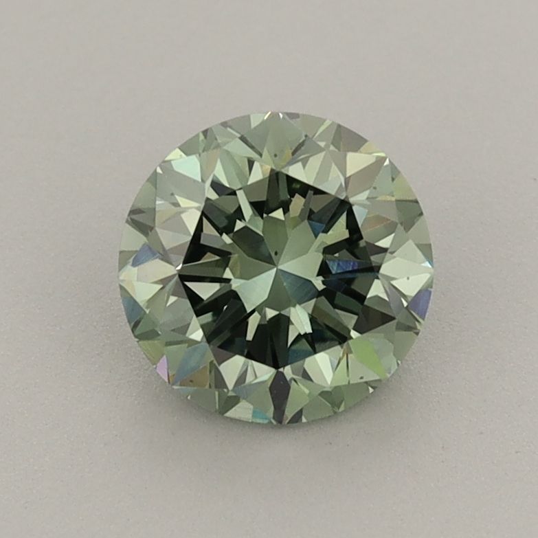 1.05 CT Fancy Vivid Green ROUND