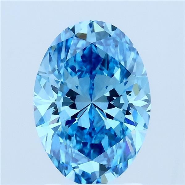 1.56 CT Fancy Vivid Blue OVAL