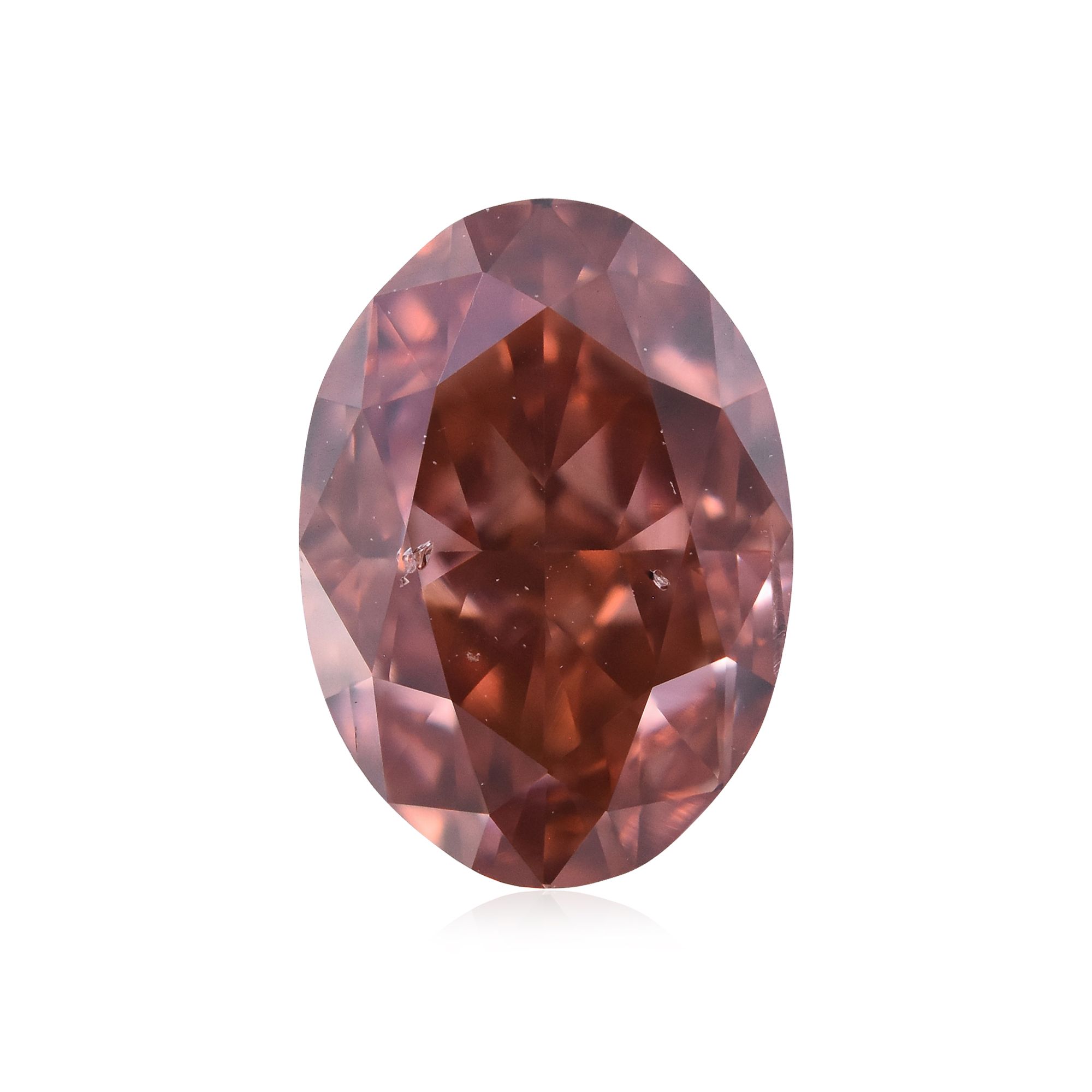 Diament 1.01 ct Fancy Deep Orangey Pink/